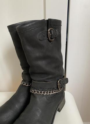 Черные кожаные оригинальные ботинки, сапоги vagabond kachorovska asos cos apia5 фото