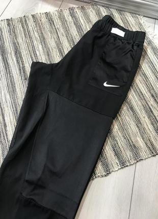 Спортивные штаны nike running нейлоновые вставки4 фото