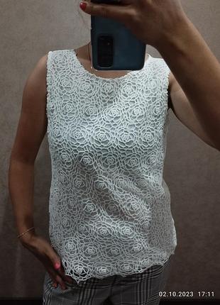 Блузка жіноча біла 46-48 р