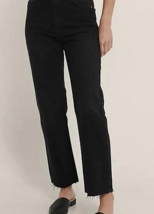 Черные прямые джинсы от na-kd 🖤