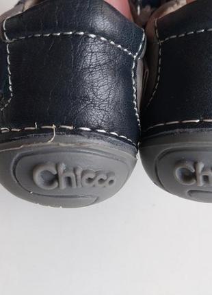 Новые кожаные кроссовки на липучках лёгкие демисезонные ботинки chicco для мальчика размер 193 фото
