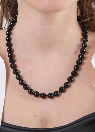 Ожерелья агат черный