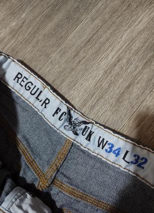 Мужские джинсы / french connection / штаны / брюки / мужская одежда / синие джинсы /2 фото