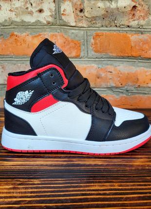 Теплые кроссовки хайтопы с мехом