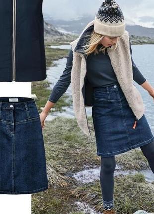 Фирменная джинсовая юбка от тсм tchibo. германия.оригинал.10 фото