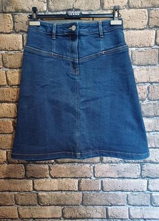Фирменная джинсовая юбка от тсм tchibo. германия.оригинал.5 фото