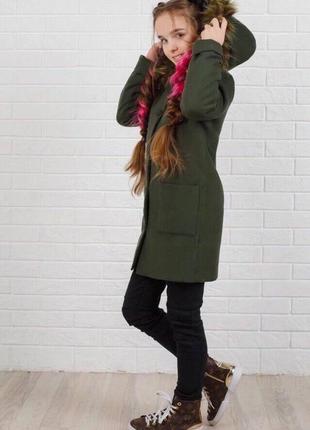 Пальто кашемир на синтепоновой подкладке 134 146 152 р-р