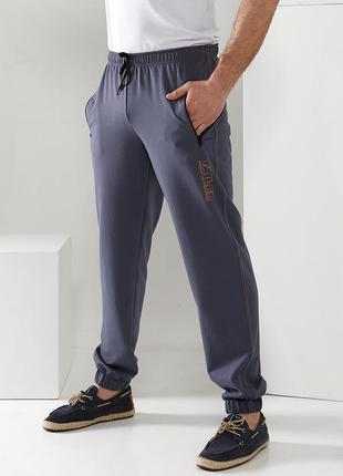 Мужские спортивные штаны с манжетами из трикотажа tailer (244)1 фото