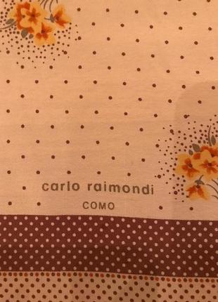 Платка в горошек ,цветочный принт carlo raimondi como5 фото