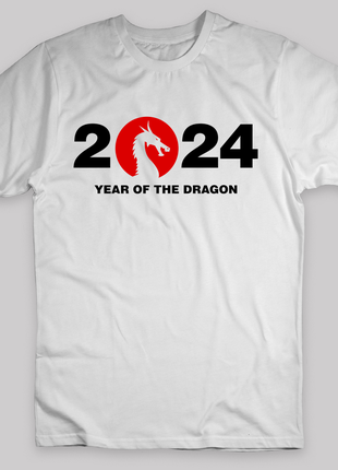 Футболка з новорічним принтом "2024 рік дракона. 2024 year of the dragon" push it