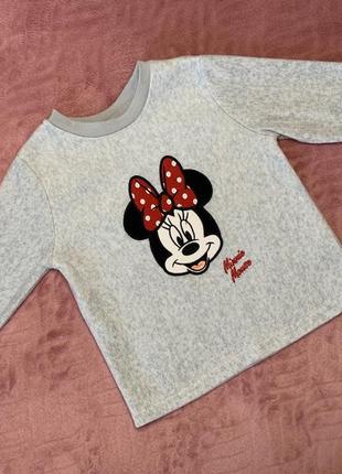 Флисовая кофточка primark с minnie mouse 18-24м / 92 см