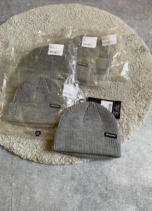 Dickies woodworth beanie grey оригінал нова чоловіча жіноча шапка біні коротка фішерман тепла5 фото