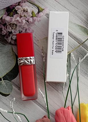 Жидкая помада для губ с цветочным маслом dior rouge dior ultra care liquid