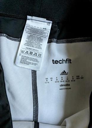 Оригинальные женские бриджи капри с принтом adidas techfit10 фото