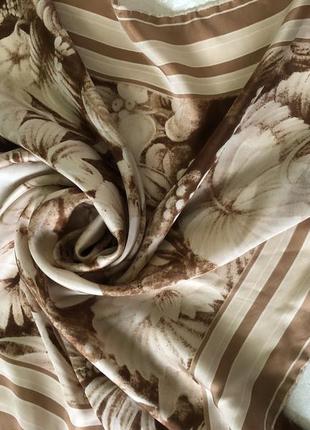 Винтажный шелковый платок