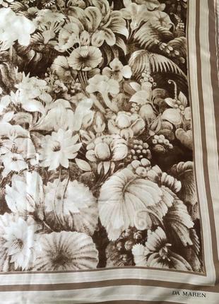 Винтажный шелковый платок