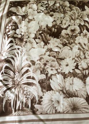 Винтажный шелковый платок