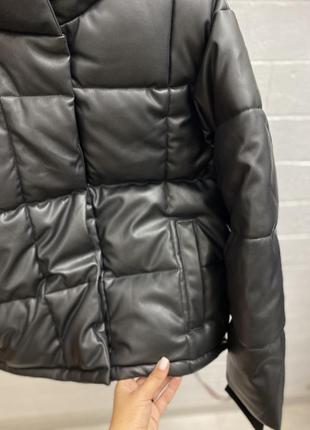 Еко кожа демисезонная эвро зима куртка missguided7 фото