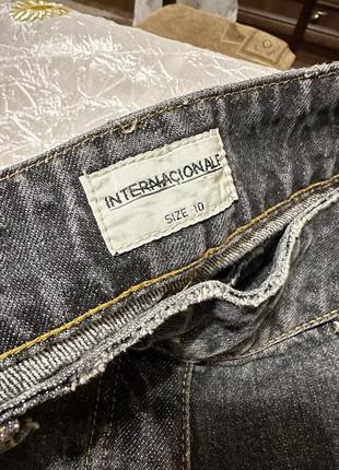 Internacionale! step hem jeans .  последний писк моды , джинсы обрезаные внизу, размер м4 фото
