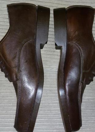 Кожаные туфли британского бренда george oliver est.1860 размер 43 (28см)5 фото