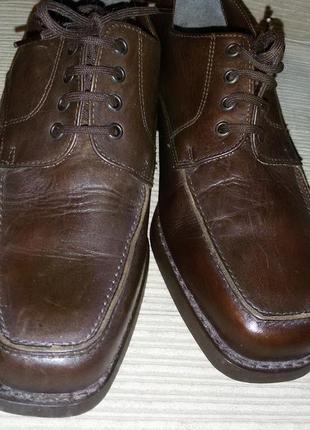 Кожаные туфли британского бренда george oliver est.1860 размер 43 (28см)2 фото