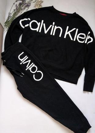 Оригинальный cпортивный костюм флис calvin klein
