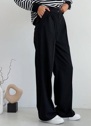 ‼️ розпродаж ‼️ костюмні чорні брюки 10