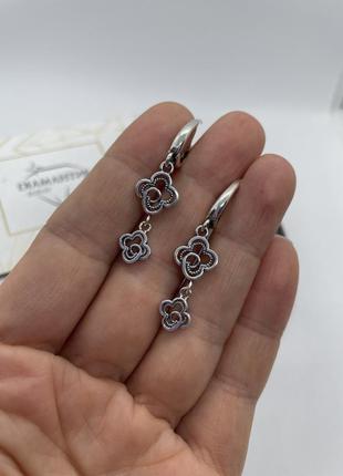 Срібні сережки 925 проба (серебро, срібло)