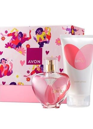 Avon парфюмерно-косметический набор «hey, beautiful. lov u» для нее