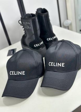 Кепка бейсболка черная брендовая в стиле селин celine5 фото