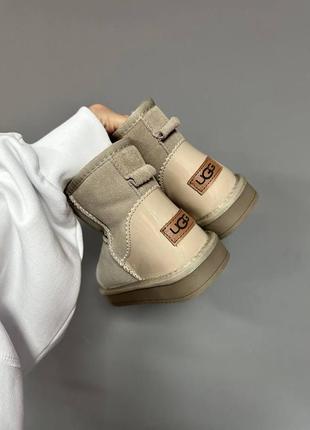 Женские угги ugg mini cappuccino lacquer3 фото