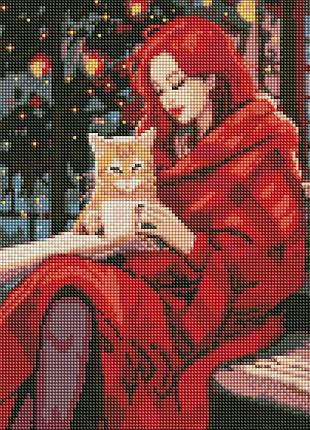 Алмазна мозаїка "нерозлучні друзі" ©art_selena_ua amo7656 ідейка 40х40 см
