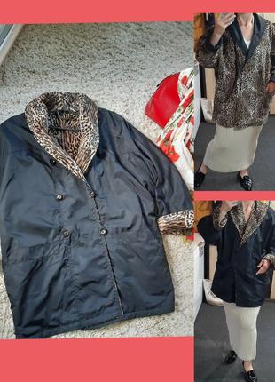 Актуальная двухсторонняя винтажная куртка с анималистическим принтом ,express clothing,  p. 42-441 фото