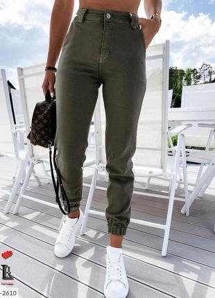 Женские джоггеры , штаны джинсовые норма и батал, разные цвета8 фото