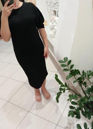 Трикотажное платье миди zara