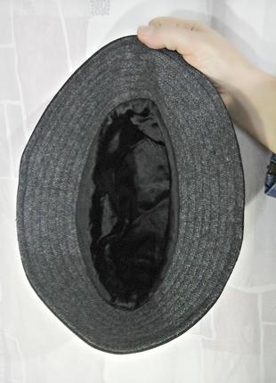 Вельветовая шляпка с твидовыми отворотами5 фото