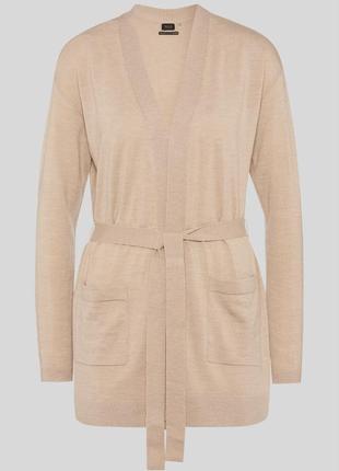 C&a кардиган бежевый меринос шерсть3 фото