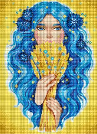 Алмазна мозаїка "золото україни" ©lesya_nedzelska_art amo7692 ідейка 40х50 см