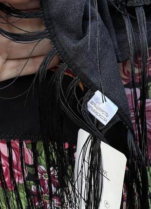 Большой яркий платок этно стиль с орнаментом