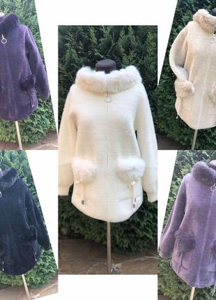 Курточка шубка пальто альпака туреччина 🇹🇷8 фото