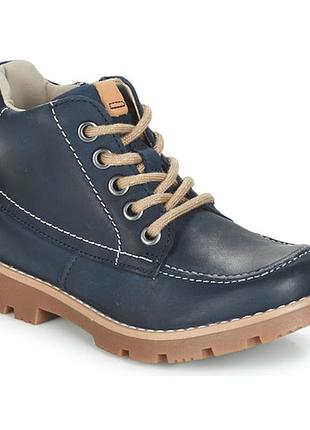 Кожаные ботинки clarks comet moon navy 3