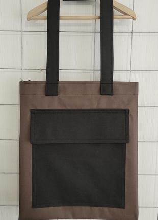 Водостойкая сумка шоппер водонепроницаемая (замок/внутр.ка по желанию)