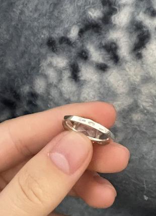 Кольцо серебряное с позолотой фианит4 фото