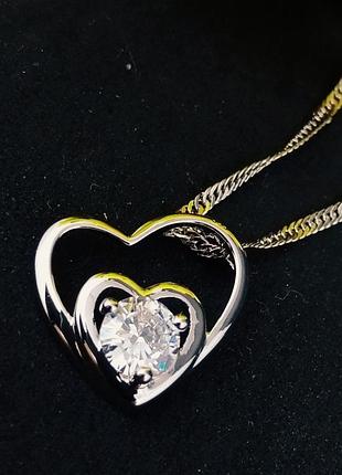 Цепочка с подвеской в форме сердца