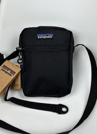 Мессенджер patagonia черный, борсетка побегония черная, сумка через плечо мужская/подростковая купить, бананка, классическая сумка кархарт патагония
