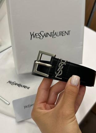 Ремень ив сен лоран belt ysl black