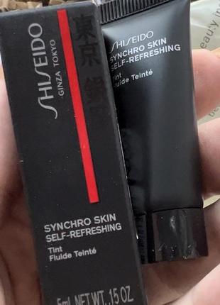 Тональный крем shiseido миниатюра