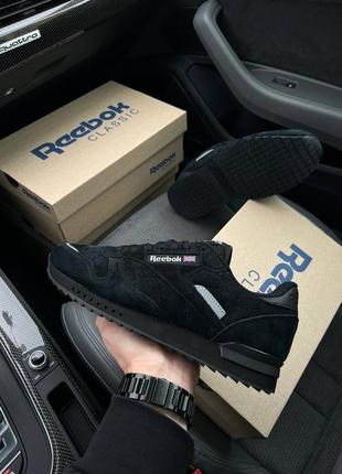 Мужские кроссовки reebok classic m all black  ⁇  smb