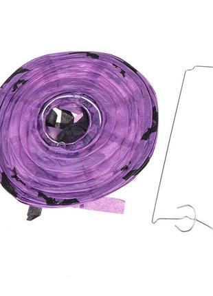 Декор подвесной (20см) фиолетовый с летучей мышью2 фото