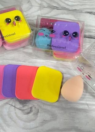 Набір спонжів для макіяжу puffy (6 шт.)